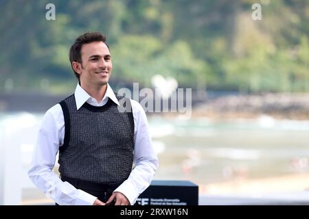 27. September 2023, Madrid, Spanien: Alejandro Jato nahm am 71. San Sebastian International Film Festival am 27. September 2023 im Kursaal Palace in Donostia/San Sebastian, Spanien, an „Camino Superstar“ Photocall Teil (Credit Image: © Jack Abuin/ZUMA Press Wire) NUR REDAKTIONELLE VERWENDUNG! Nicht für kommerzielle ZWECKE! Stockfoto
