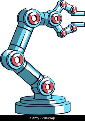 Roboterarm-Manipulator für die Montage Stock Vektor