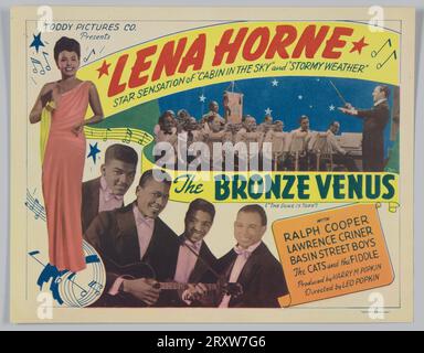 Foyerkarte für die Bronze Venus 1943 Stockfoto