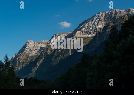 Wunderschöne Aussicht vom Pineta Valley, Spanien Stockfoto