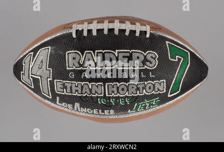 Game Football 1989 LA Raiders vs. New York Jets 1989 Stockfoto