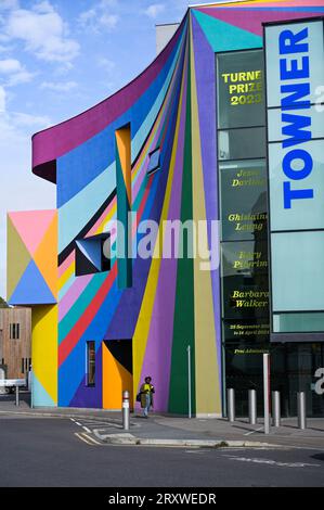 Eastbourne UK 27. September 2023 - The Towner Eastbourne, wo die Turner Prize Nominees Exhibition stattfindet: Credit Simon Dack / Alamy Live News Stockfoto