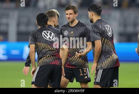 firo: 12/2023 Fußball, Fußball, Saison 2023/2024 Männer-Nationalmannschaft Deutschland Freundschaftsspiel: Deutschland - Frankreich Thomas Müller, Halbfigur Stockfoto