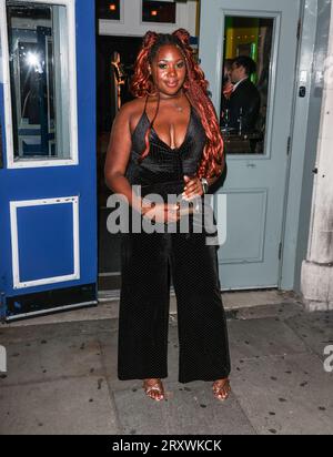 Channique Sterling-Brown besuchte die Inside Soap Awards 2023 in Salsa! In London Stockfoto