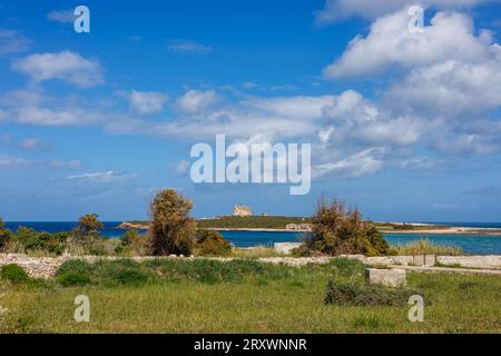 Capo Passero im Südosten der Insel Sizilien, Italien Stockfoto