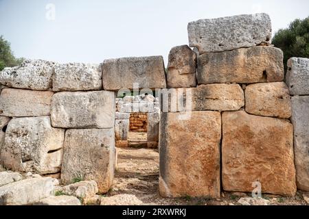 Torre d'en Galmés ist eine der größten talaiotischen Stätten auf den Balearen und ist einen langen, ruhigen Besuch Wert, um sicherzustellen, dass Sie zufrieden sind Stockfoto