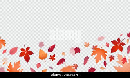 Vektor-Design-Vorlage mit Herbstblättern. Stock Vektor