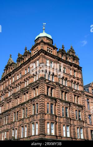 Ornate Connal Building in der West George Street, Glasgow, Schottland, Großbritannien, Europa Stockfoto