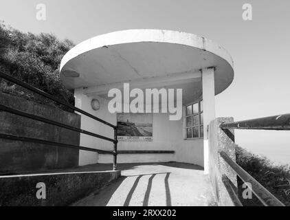 Art Deco Shelters, Cromer, Norfolk, England, Großbritannien, Europa Stockfoto