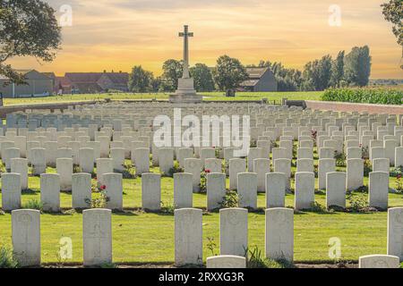 Canada Farm war Cemetery, Belgien Stockfoto