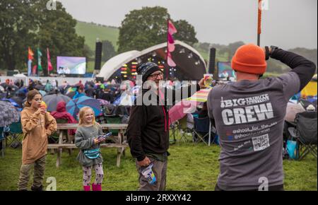 Ceredigion, Wales - 27. August 2023: The Big Tribute Festival - Sunday's Big Tribute Festival Photos at Lovesgrove, Aberystwyth Stockfoto