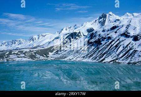 Glacial Lake in Icy Bay, Wrangell St. Elias National Park, Alaska, USA Stockfoto