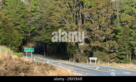 Die Milford Road, die malerische Nebenstraße zum Milford Sound, Southland, Neuseeland Stockfoto