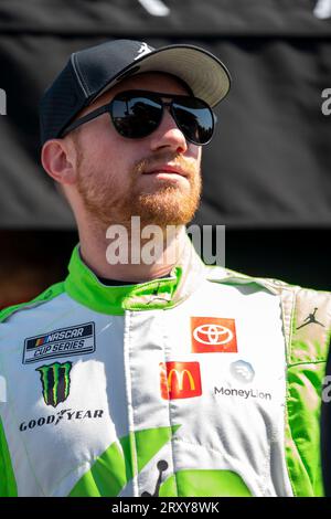 23. September 2023, Fort Worth, TX, USA: Tyler Reddick (45), Fahrer der NASCAR Cup Series, nimmt sich auf die Rennstrecke, um für den Autotrader EchoPark Automotive 400 auf dem Texas Motor Speedway in Fort Worth, TX, zu trainieren. (Bild: © Logan T Arce Grindstone Media Gr/ASP) NUR REDAKTIONELLE VERWENDUNG! Nicht für kommerzielle ZWECKE! Stockfoto