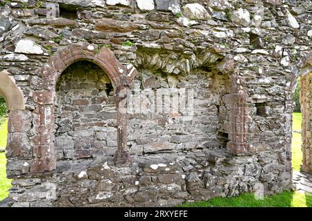 Cymer Abbey (Abaty Cymer) ist eine Ruine der Zisterzienserabtei in der Nähe von Llanelltyd, Gwynedd, Wales, Großbritannien – 26. September 2023 Stockfoto