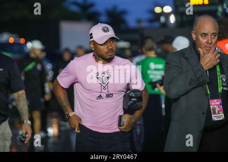 Fort Lauderdale, USA, 27. September 2023 Josef Martinez trifft zwischen Miami CF und Houston Dynamo, Lamar Hunt Open Cup Finale, Credit: Chris Arjoon/Photo Stockfoto