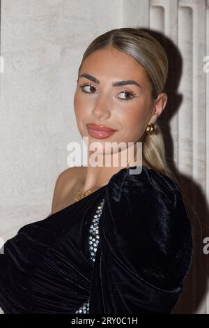 Paris, Frankreich. September 2023 27. Vel Yurchenko und Belle togs FASHION Show von Paris FASHION WEEK STUDIO am 27. September 2023 im Westin Paris Vendome Hotel in Paris, Frankreich. Anrede: Bernard Menigault/Alamy Live News Stockfoto