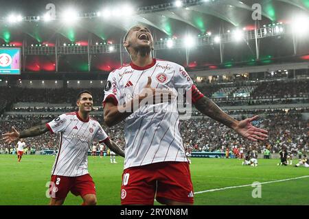 Rio de Janeiro-Brasilien 27. September 2023, Halbfinale der Copa Libertadores das Americas, Spiel zwischen den Teams Fluminense und Internacional im Stadion Maracanã Foto: André Ricardo/Alamy Stockfoto