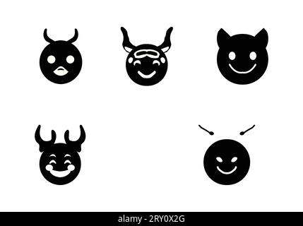 Neues minimalistisches Design mit Tiersymbolen Stock Vektor