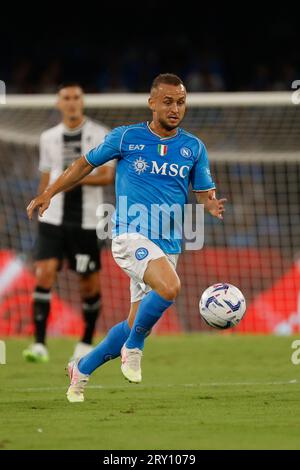 27. September 2023, Neapel, Kampanien, Italien: Stanislav Lobotka von Neapel während des Fußballspiels Der Serie A SSC Napoli - Udinese Calcio, Stadio Maradona Neapel, Italien. (Bild: © Ciro de Luca/ZUMA Press Wire) NUR REDAKTIONELLE VERWENDUNG! Nicht für kommerzielle ZWECKE! Stockfoto