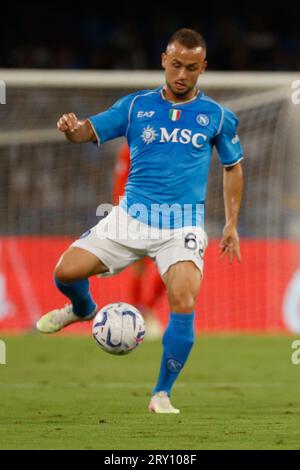 27. September 2023, Neapel, Kampanien, Italien: Stanislav Lobotka von Neapel während des Fußballspiels Der Serie A SSC Napoli - Udinese Calcio, Stadio Maradona Neapel, Italien. (Bild: © Ciro de Luca/ZUMA Press Wire) NUR REDAKTIONELLE VERWENDUNG! Nicht für kommerzielle ZWECKE! Stockfoto