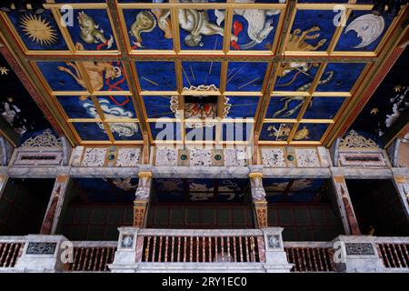 Ein allgemeiner Blick auf das Globe Theatre. Bild aufgenommen am 25. September 2023. © Belinda Jiao jiao.bilin@gmail.com 07598931257 https://www.belindajiao.co Stockfoto