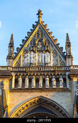 Europa, Frankreich, Grand-Est, Reims. Reims Kathedrale Notre Dame Stockfoto