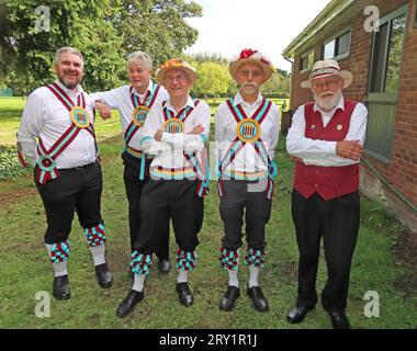 Morris MEN auf dem Thelwall 1100 Years Festival 9.-24. September 2023 History & Heritage Day, Warrington, Cheshire, England, Vereinigtes Königreich, WA4 2SU Stockfoto