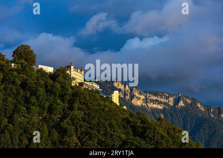 Suisse, Montreux, Kanton Waadt. Glion-Institut für höhere Studien. Internationale Hotelfachschule Stockfoto