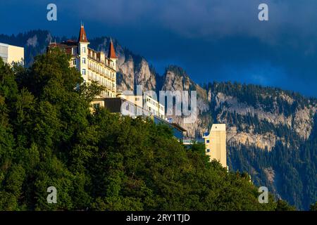 Suisse, Montreux, Kanton Waadt. Glion-Institut für höhere Studien. Internationale Hotelfachschule Stockfoto