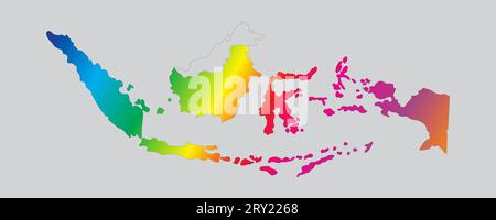 Karte von Indonesien Stock Vektor