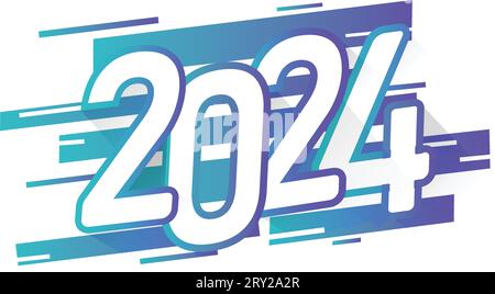 Farbverlauf weiß 2024 Clipart PNG Stock Vektor