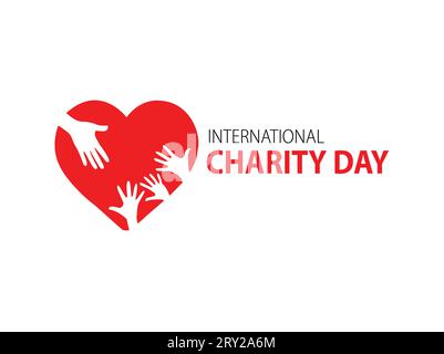 Internationaler Tag Der Wohltätigkeitsvektorkunst Stock Vektor