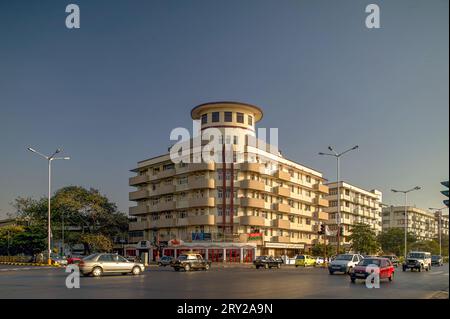 01 24 2004 Vintage Art Deco Soona Mahal Marine Drive Mumbai Maharashtra Indien Asien Stockfoto