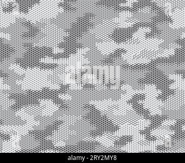 Nahtloses Muster in urbanem Camouflage. Geometrische Formen und Linien. Stock Vektor