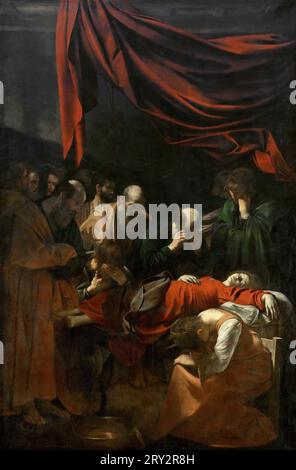 Michelangelo Merisi da Caravaggio – Tod der Jungfrau 1605-2006. 369 x 245. Louvre Stockfoto