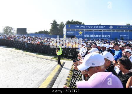 Rom, Italien. September 2023 28. Rom Italien. 28. September 2023, Eröffnungszeremonie während des Ryder Cup 2023 im Marco Simone Golf & Country Club am 28. September 2023 in Rom. Quelle: Unabhängige Fotoagentur/Alamy Live News Stockfoto
