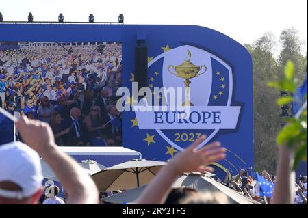 Rom, Italien. September 2023 28. Rom Italien. 28. September 2023, Eröffnungszeremonie während des Ryder Cup 2023 im Marco Simone Golf & Country Club am 28. September 2023 in Rom. Quelle: Unabhängige Fotoagentur/Alamy Live News Stockfoto