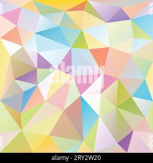 Polygonaler geometrischer Hintergrund des Regenbogens Stock Vektor