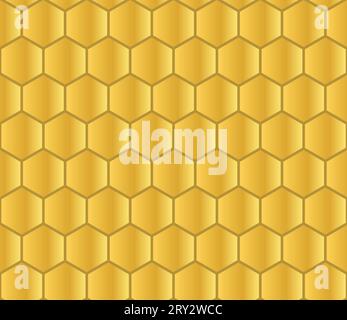 Wunderschönes nahtloses Wabenmuster. Vektorabbildung. Stock Vektor