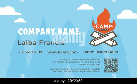 Firmenname, Firma oder Visitenkartenvektor Stock Vektor