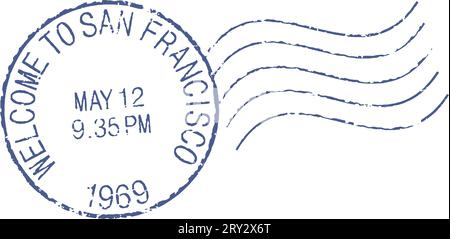 Grunge-Briefmarke „San Francisco“ Stock Vektor