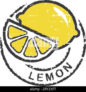 Grunge-Stempel „Lemon“ Stock Vektor