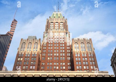 BALTIMORE, USA - 12. JUNI 2013: Bank von Amerika außen Blick in Baltimore, Maryland. Berühmten Art déco-Gebäude stammt aus dem Jahre 1924. Stockfoto