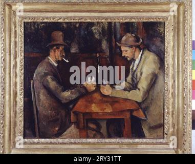 Die Kartenspieler - Les joueurs de carte - von Paul Cezanne, 1890-95, Musee d'Orsay Stockfoto