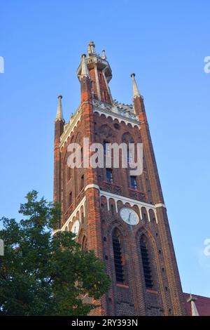 Woerlitz, St. Petri-Kirchturm, so genannter Bibelturm Stockfoto