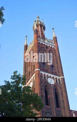 Bibelturm an der Kirche in Woerlitz Stockfoto