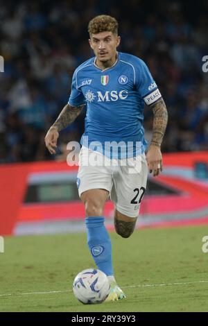 Neapel, Italien. September 2023 27. Giovanni Di Lorenzo von SSC Napoli in Aktion während des Spiels der Serie A zwischen SSC Napoli und Udinese Calcio bei Diego Armando Maradona am 27. September 2023 in Neapel, italien (Foto: Agostino Gemito/Pacific Press/SIPA USA) Credit: SIPA USA/Alamy Live News Stockfoto