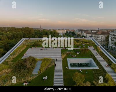 Ungarn Budapest Museum für Ethnographie im Stadtpark. Dies ist das neue Museum in Liget Projekt Whitch Ziel ist es, den Stadtpark von Budape erstaunlich zu machen Stockfoto