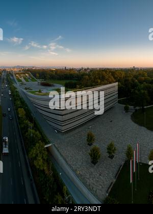 Ungarn Budapest Museum für Ethnographie im Stadtpark. Dies ist das neue Museum in Liget Projekt Whitch Ziel ist es, den Stadtpark von Budape erstaunlich zu machen Stockfoto